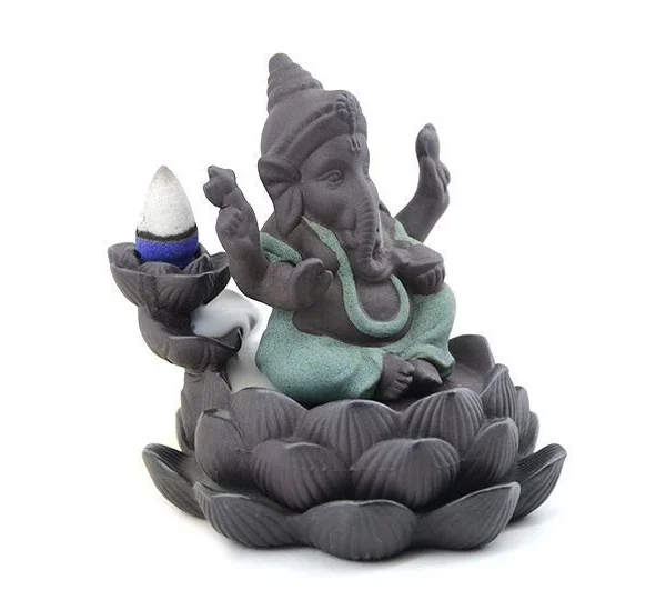 Cascada de humo Ganesh s/loto 10,5cm