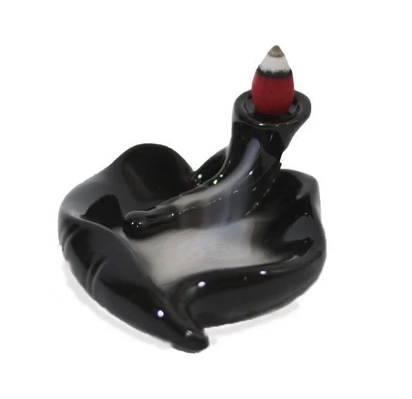 Cascada de humo Sobre Hojas 10x10 cm