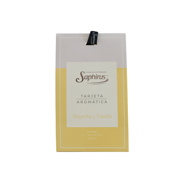 SAPHIRUS tarjeta aromática Magnolia y Vainilla