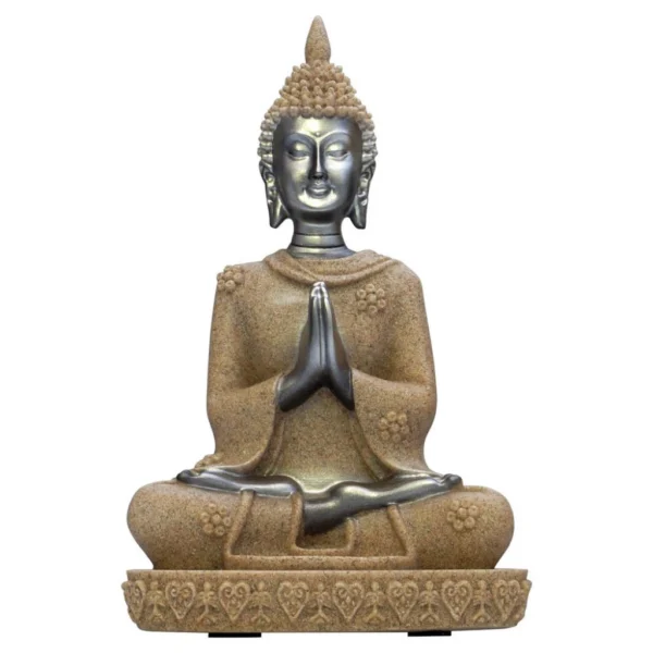 Buda plateado manto arena 21cm