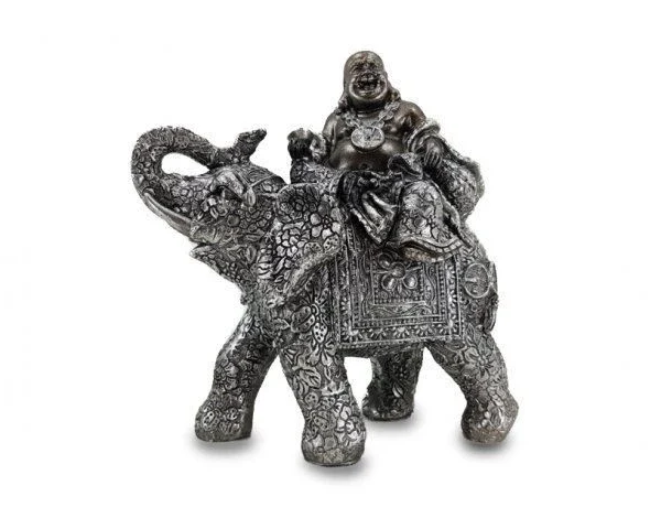 Buda sobre elefante 18.5cm