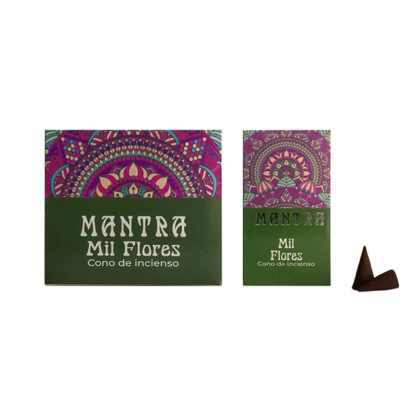 Sahumerio Cono Mantra Mil Flores
