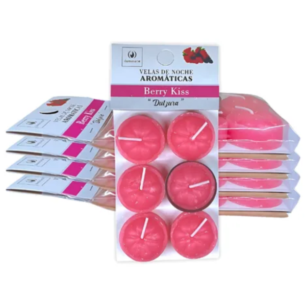 ILUMINARTE velas de noche arom. x6 Berry Kiss