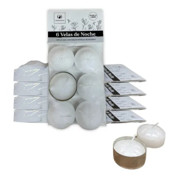 ILUMINARTE velas de noche x6