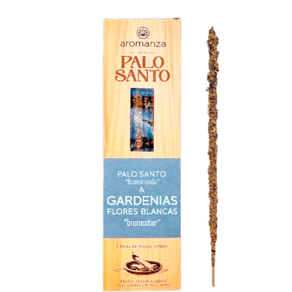 AROMANZA sahumerio palo santo y Gardenias y Flores Blancas