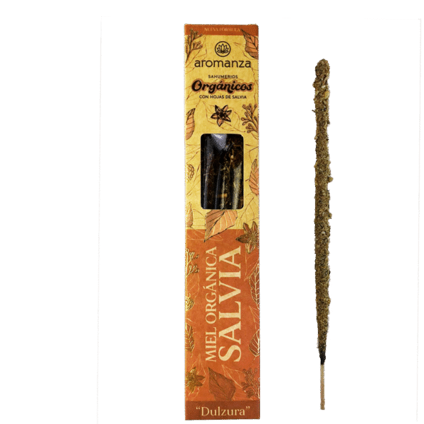 AROMANZA sahumerio orgánico Miel y Salvia