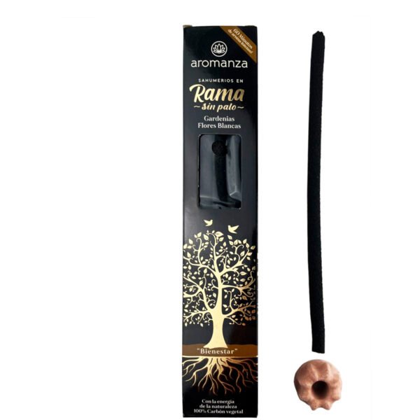 AROMANZA sahumerio en rama Gardenias y Flores Blancas