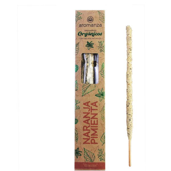 AROMANZA sahumerio orgánico Naranja Pimienta