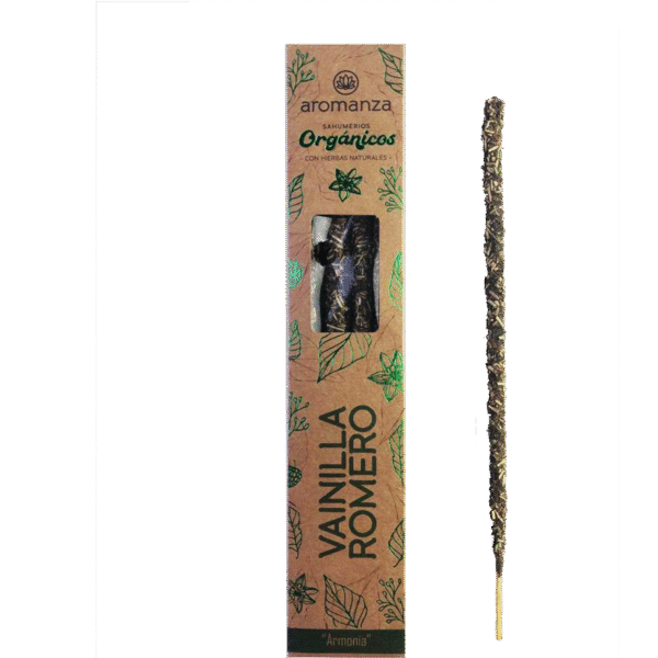 AROMANZA sahumerio orgánico Vainilla Romero
