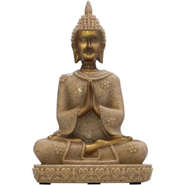 Buda dorado tunica arenada 21cm