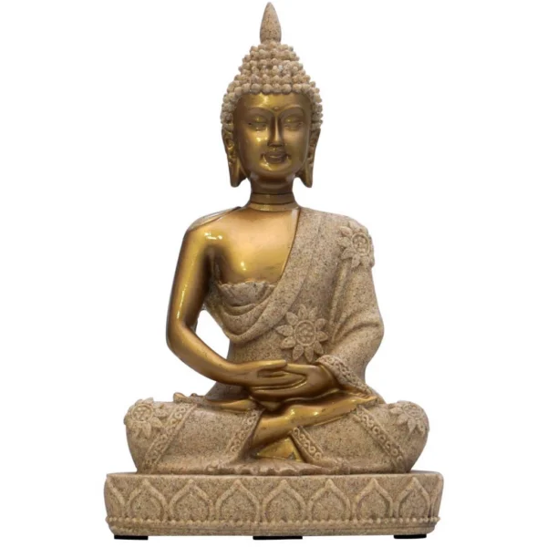 Buda dorado manto arena 21cm